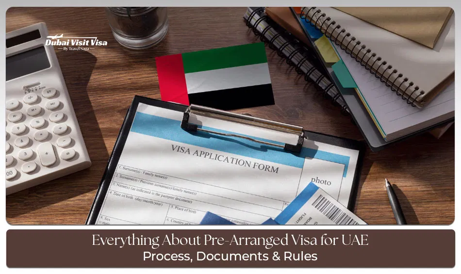 UAE pre-arranged visa application process for travelers