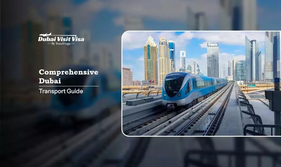 Public Transport in Dubai featuring metro, buses, trams, taxis, and affordable travel options across the city
