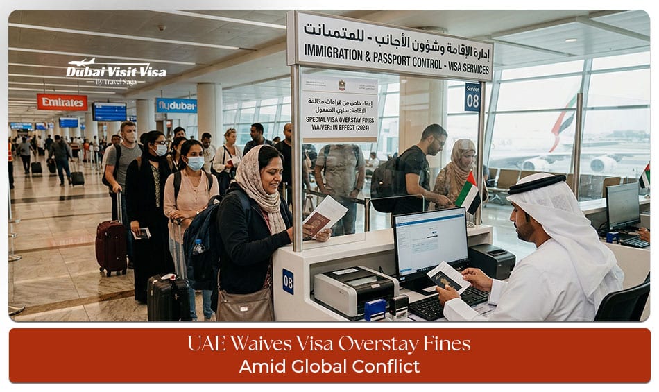 UAE Waives Visa Overstay Fines Amid Global Conflict providing relief, travel flexibility, and support for affected visitors